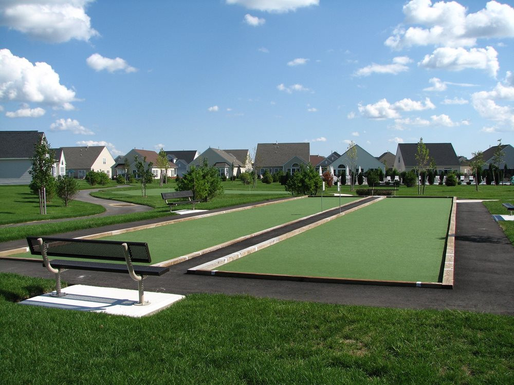  artificial turf bocce ball court